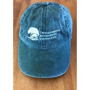 Thoroughbred Retirement Foundation Ball Cap Hat Unisex Green Strapback Horse